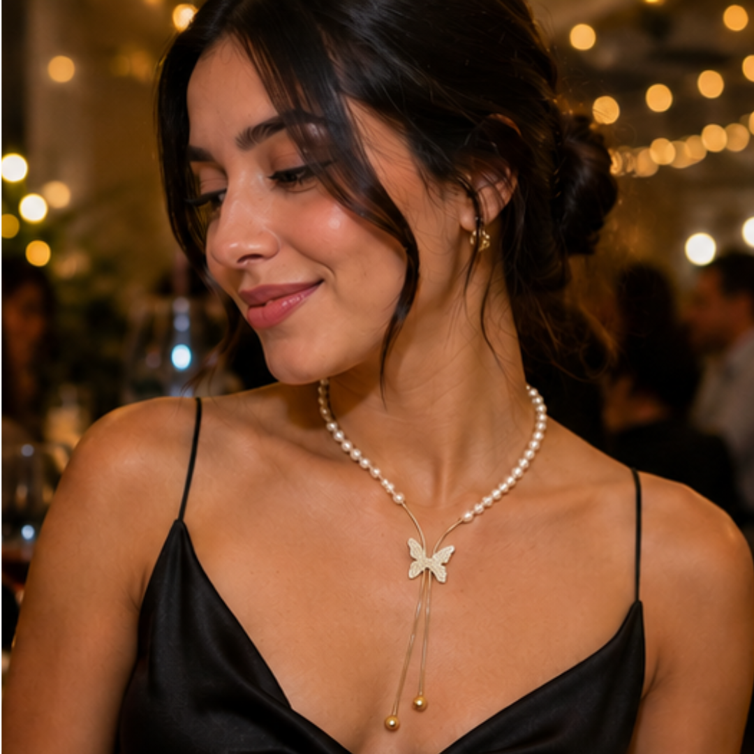 🦋 Collar Mariposa de Circonitas ✨
